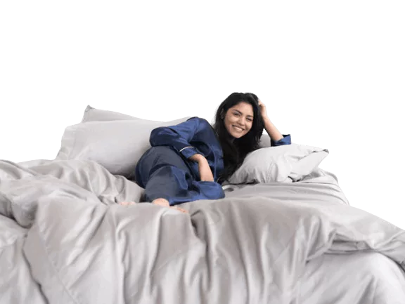 girl on miracle bed sheet